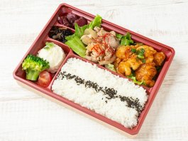 甘辛唐揚げと生姜焼きのコンビ弁当
