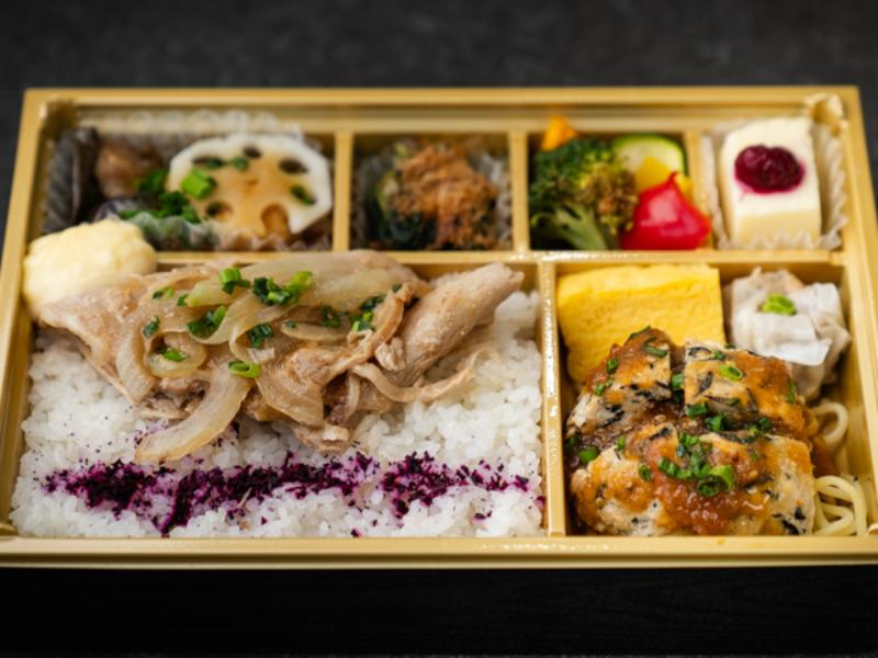 豚ロース生姜焼＆自家製豆腐ハンバーグ和風おろし御膳