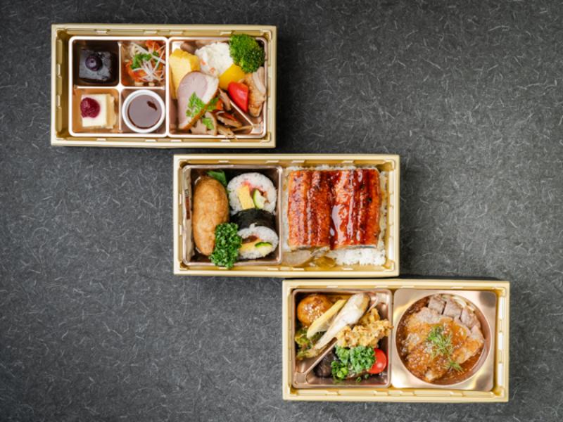 鰻＆自家製極厚稲荷の3段御膳 サーロインステーキ 特製和風おろしソース