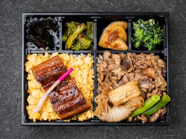 うな玉とすき焼きのお弁当