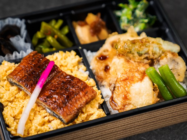 うな玉と天麩羅のお弁当