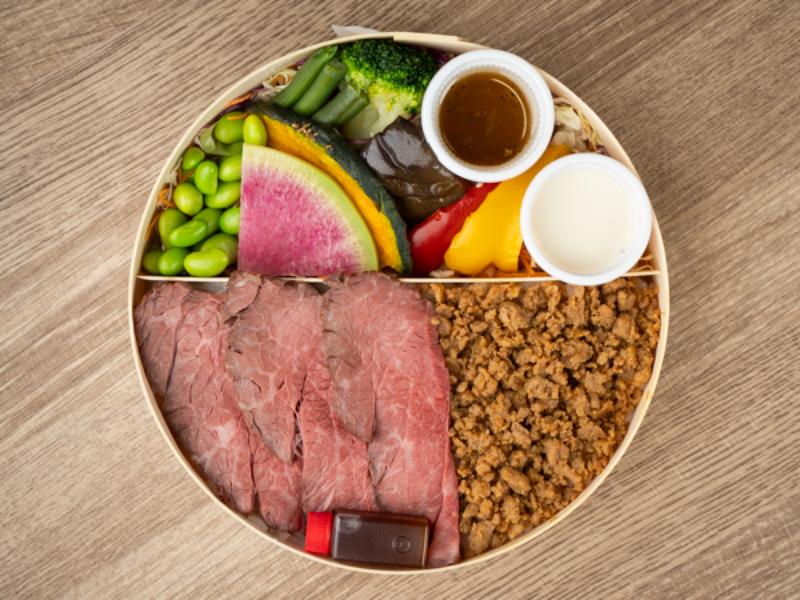 ビーフステーキわっぱ弁当