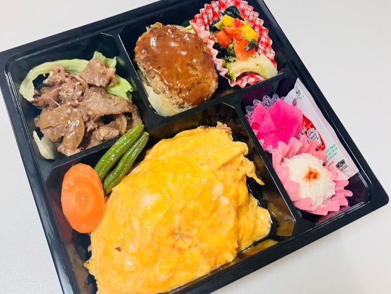 和牛ハンバーグ＆和牛焼肉とオムライス