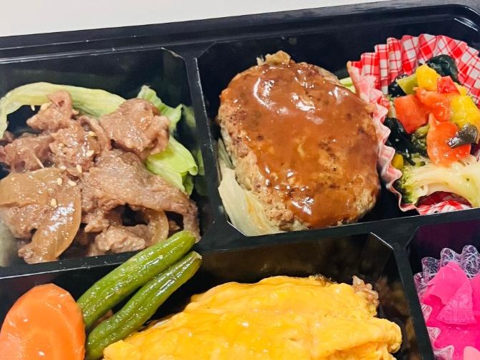 和牛ハンバーグ＆和牛焼肉とオムライス