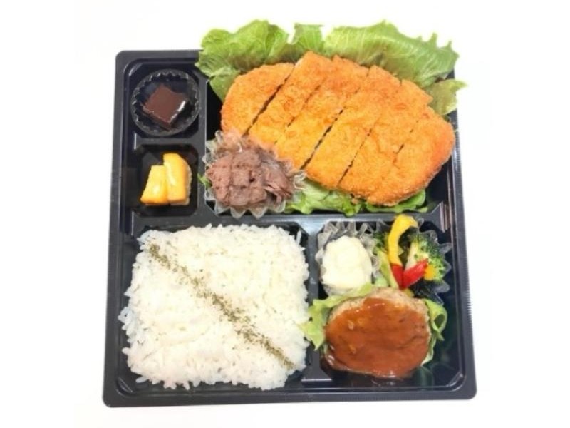 和牛100％ハンバーグと和牛焼肉＆熟成豚のロースとんかつ