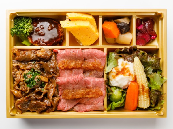 【特上】カルビとローストビーフ二種御膳