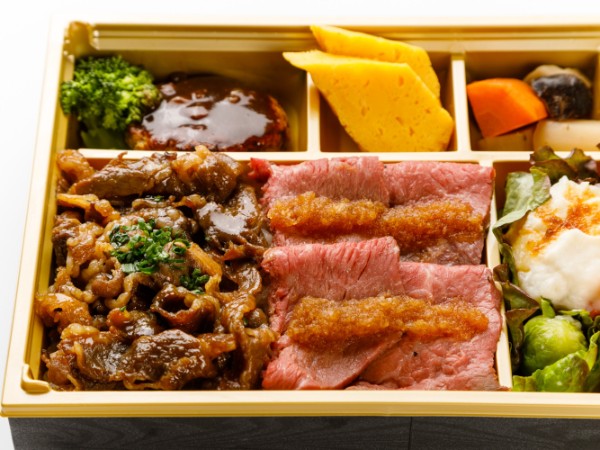 【特上】カルビとローストビーフ二種御膳