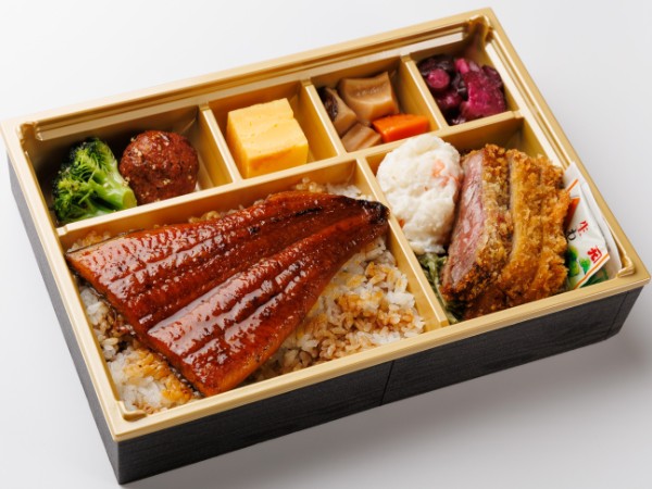 牛カツと鰻重御膳