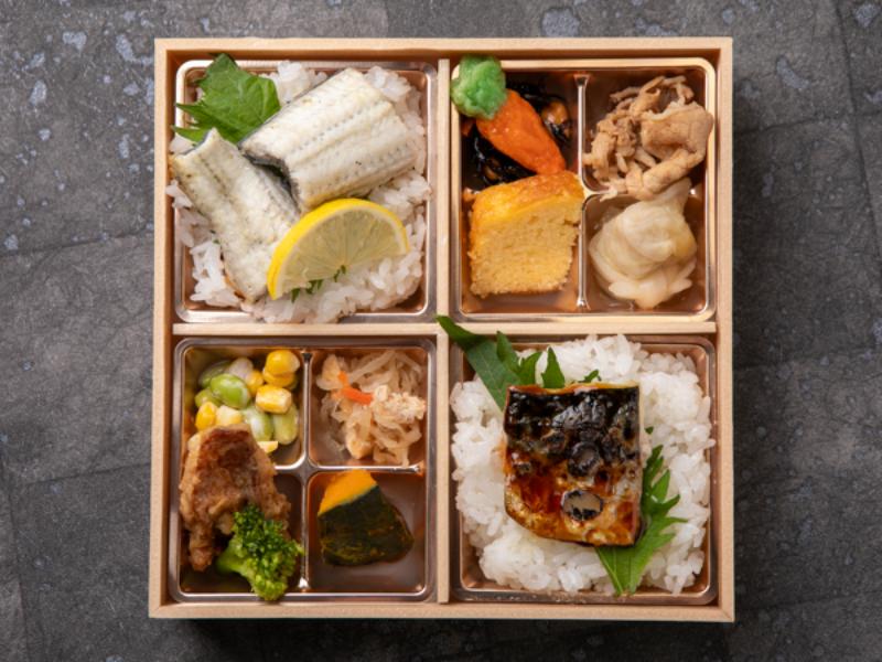 贅沢彩り御膳〜さば幽庵焼きと鰻の白焼き〜