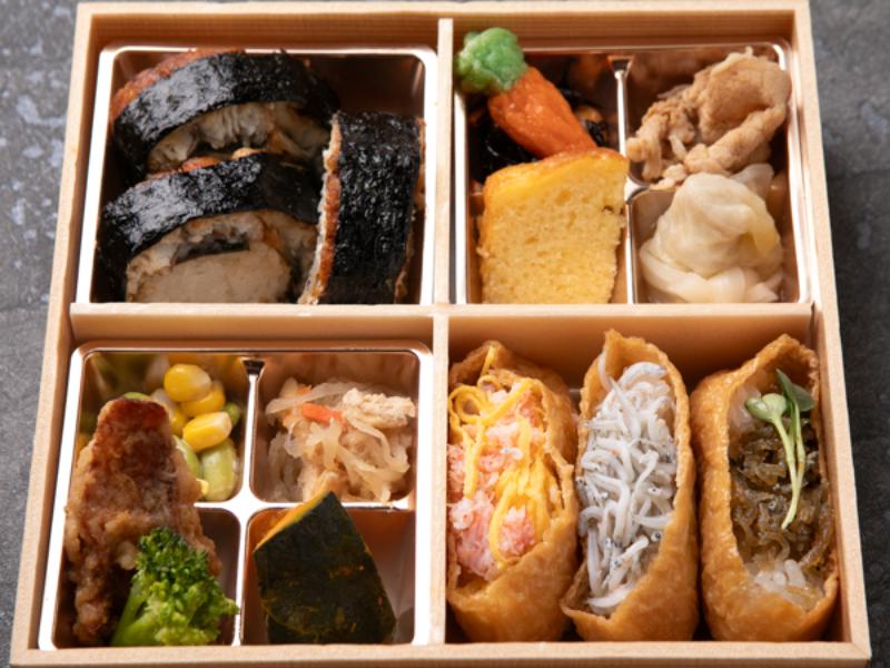 4升御膳〜鰻の太巻きと彩り稲荷(かにちらし・しらす・ちりめんじゃこ)〜