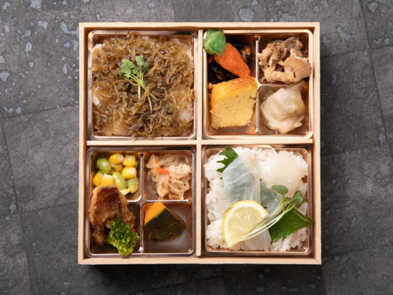 贅沢彩り御膳〜鯛の昆布〆とちりめんじゃこ〜