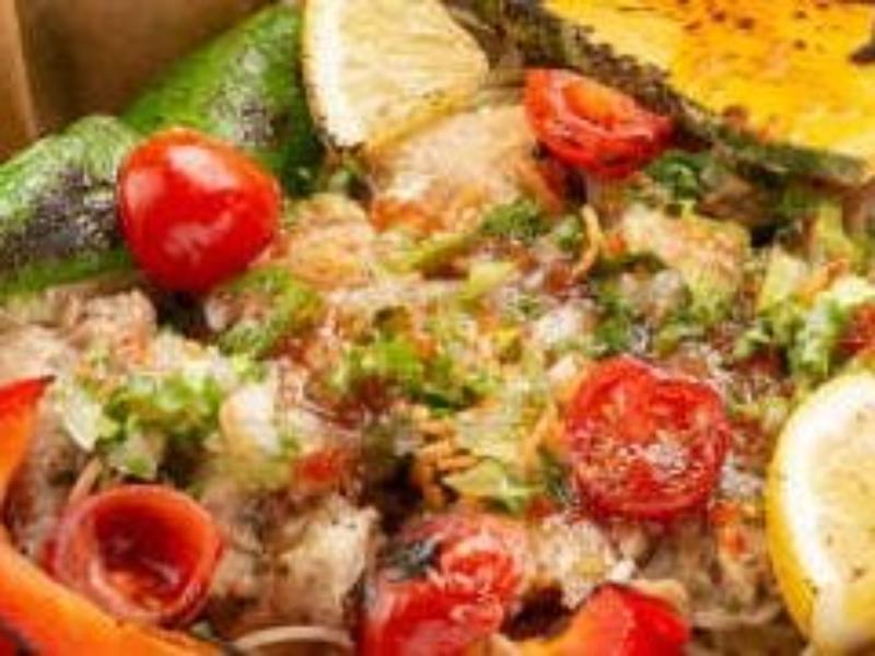 グリルチキンハーブマリネ〜焼き野菜パスタ添え〜（温める発熱剤追加推奨）