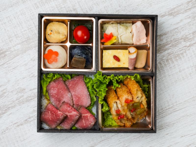 〜白身フライの甘酢あんかけ〜牛ロースト重とこだわり和惣菜 御膳