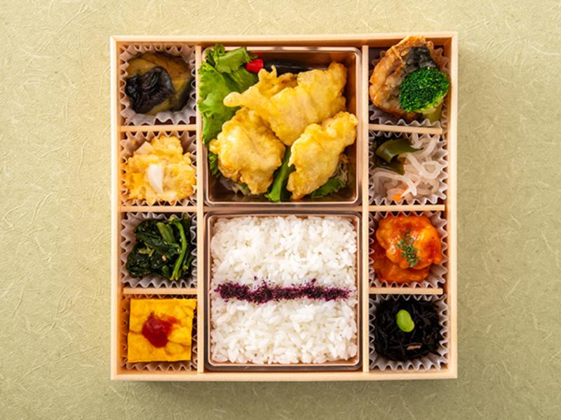 鶏天の彩り和膳