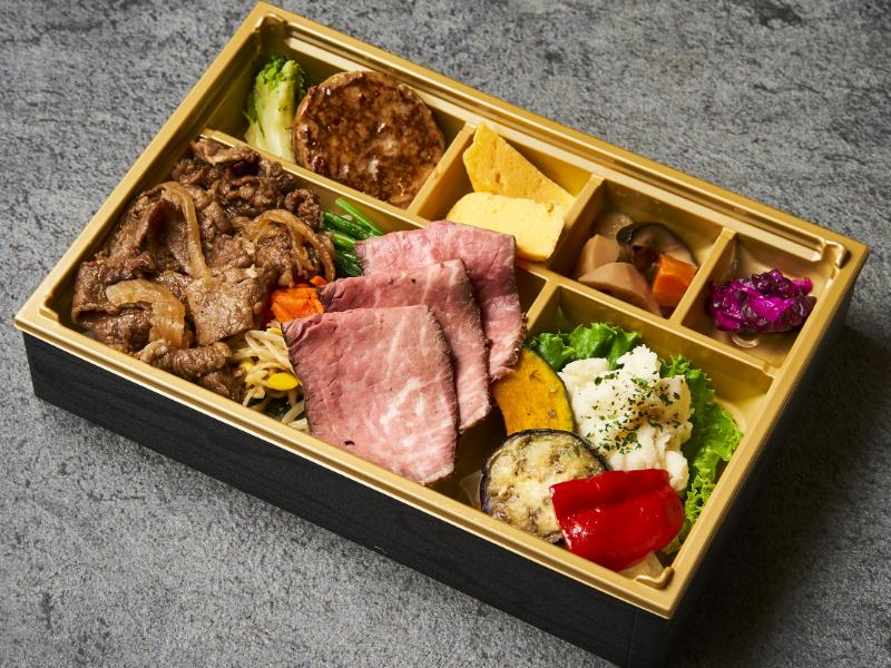 炭火焼A5和牛カルビ＆ローストビーフ御膳