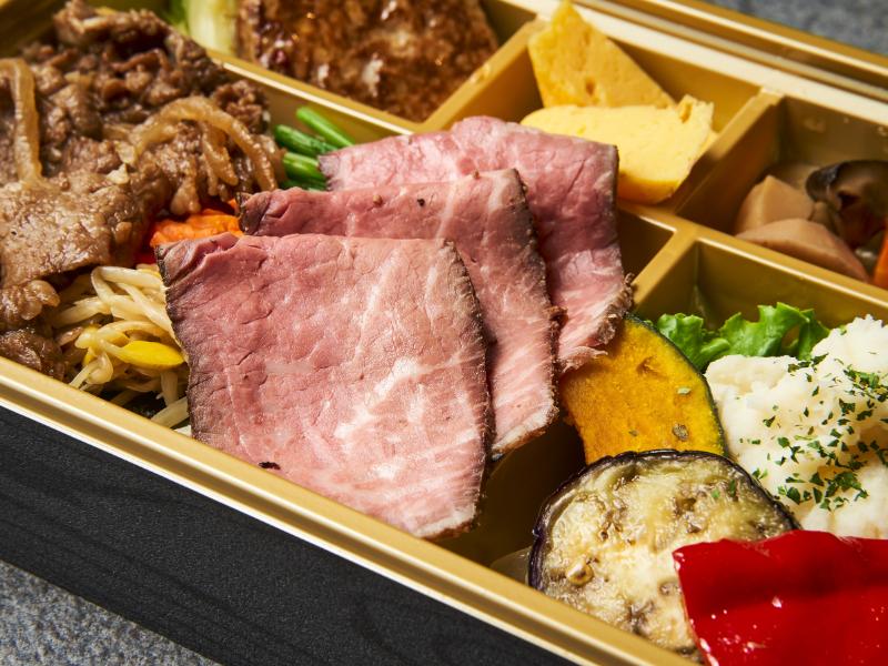 炭火焼A5和牛カルビ＆ローストビーフ御膳