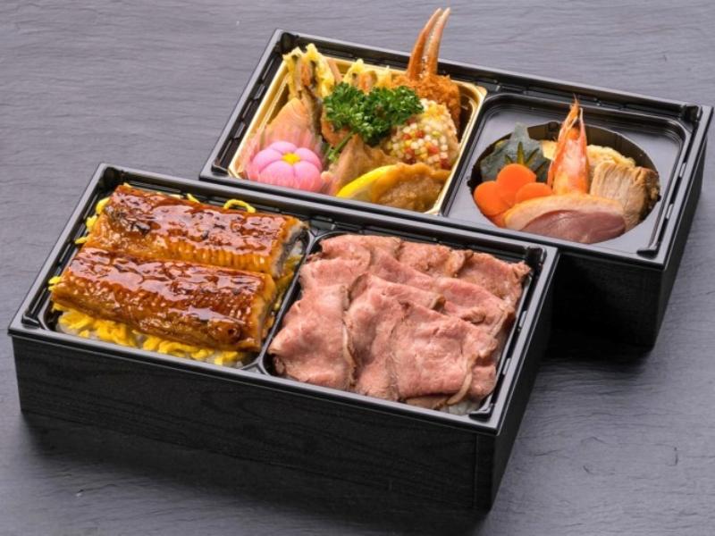 うなぎとローストビーフ重