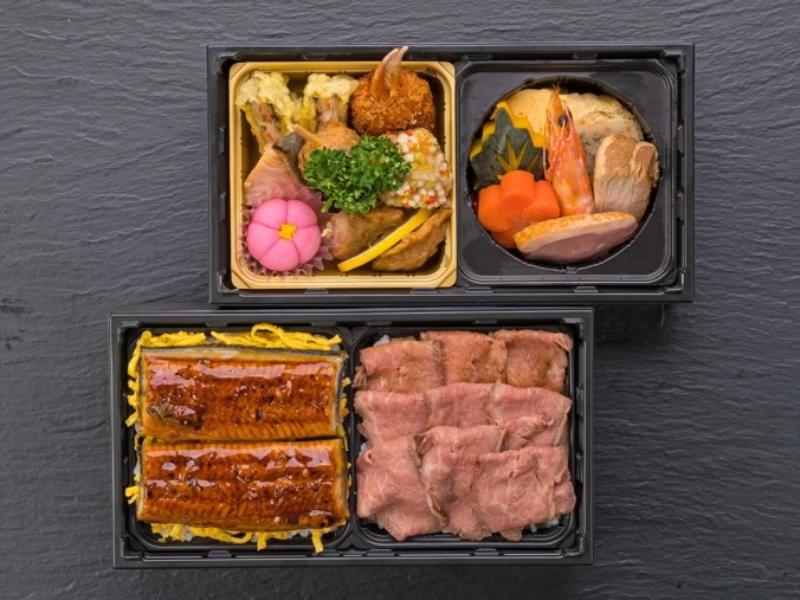 うなぎとローストビーフ重