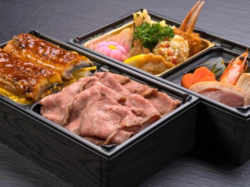 うなぎとローストビーフ重