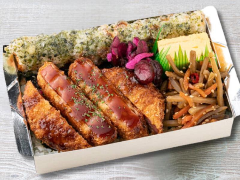 懐かし厚切りハムカツのり弁