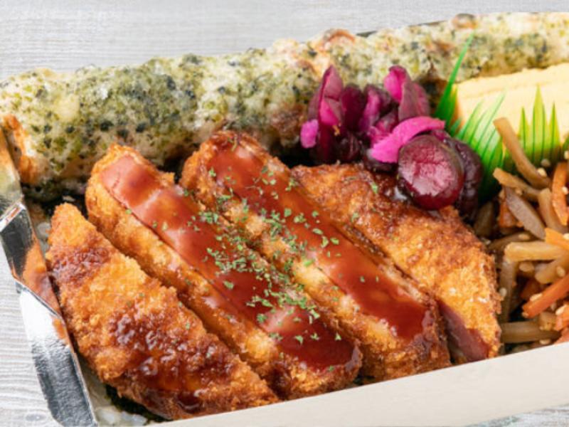 懐かし厚切りハムカツのり弁