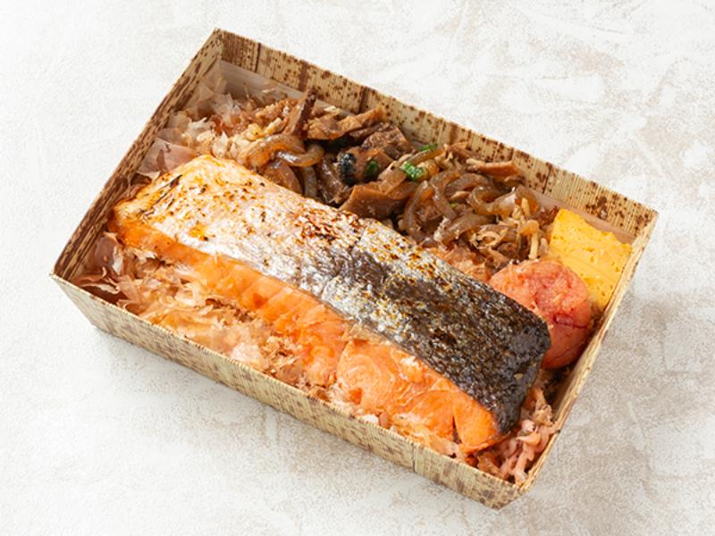銀鮭と牛しぐれ煮　武士弁（白米）