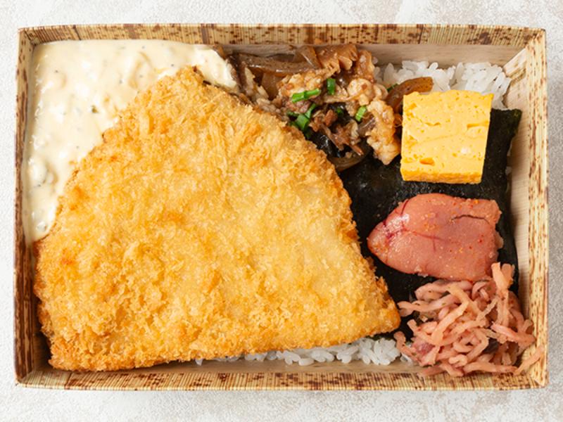 【上】アジフライ海苔弁（白米）
