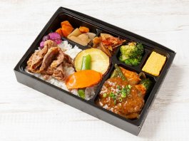 牛和風ハンバーグ×すき焼き和風弁当