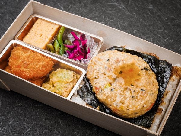 豆腐ハンバーグ海苔重