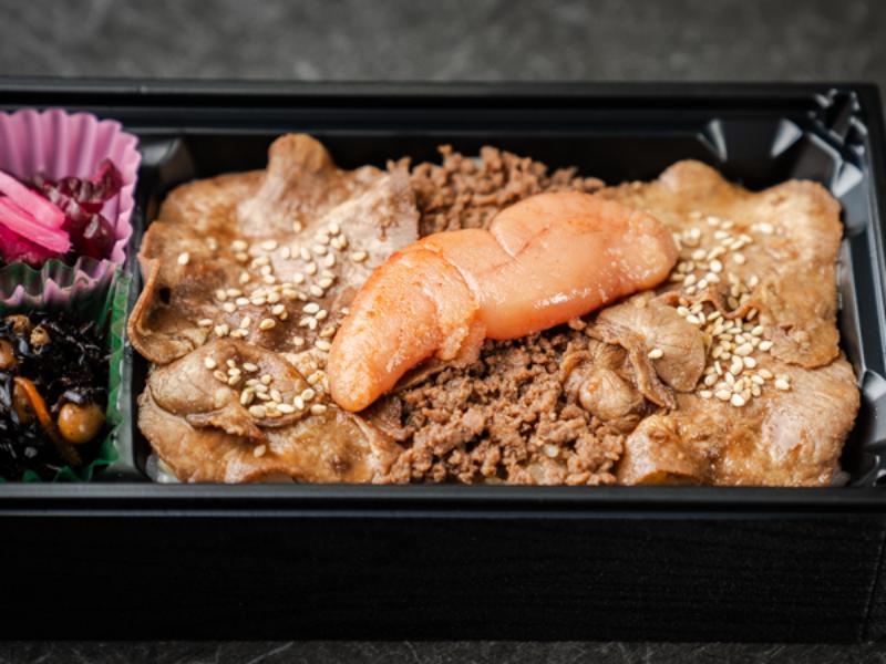 牛たんと明太子のお弁当