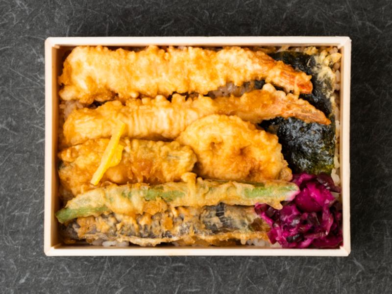 海老野菜天丼弁当