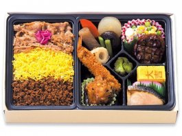 三色そぼろ焼肉弁当 [8048]