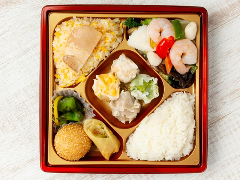 【華やか！】八宝菜＆焼売スクエア弁当