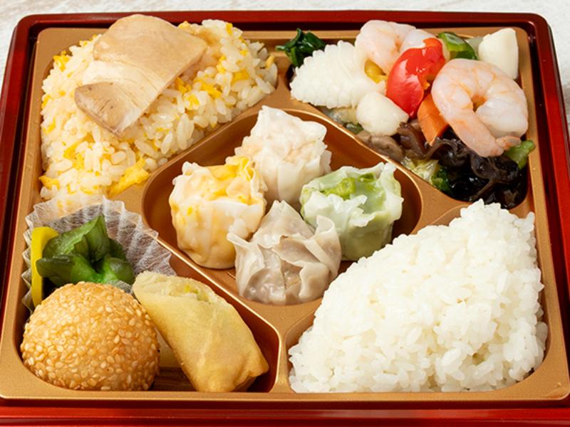 【華やか！】八宝菜＆焼売スクエア弁当