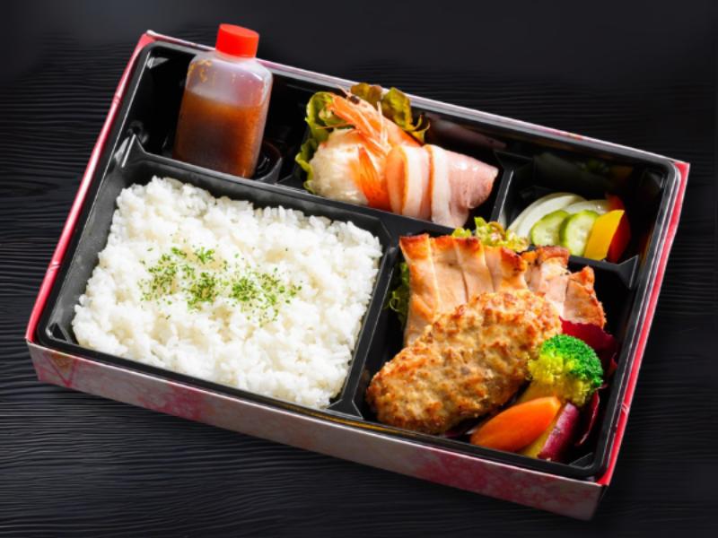 ハンバーグ＆ポークステーキ弁当