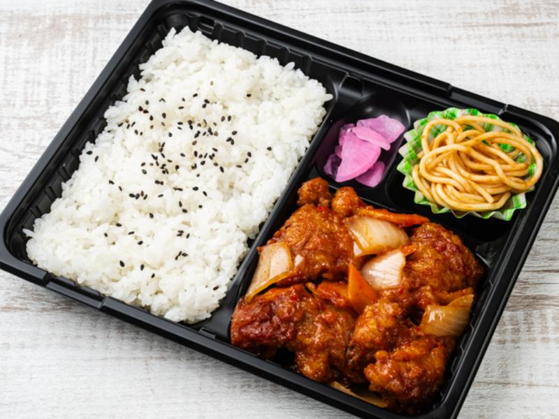 鶏の甘酢炒め弁当