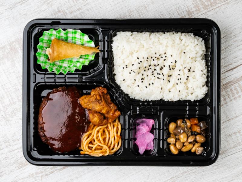 デミグラスソースのハンバーグ弁当