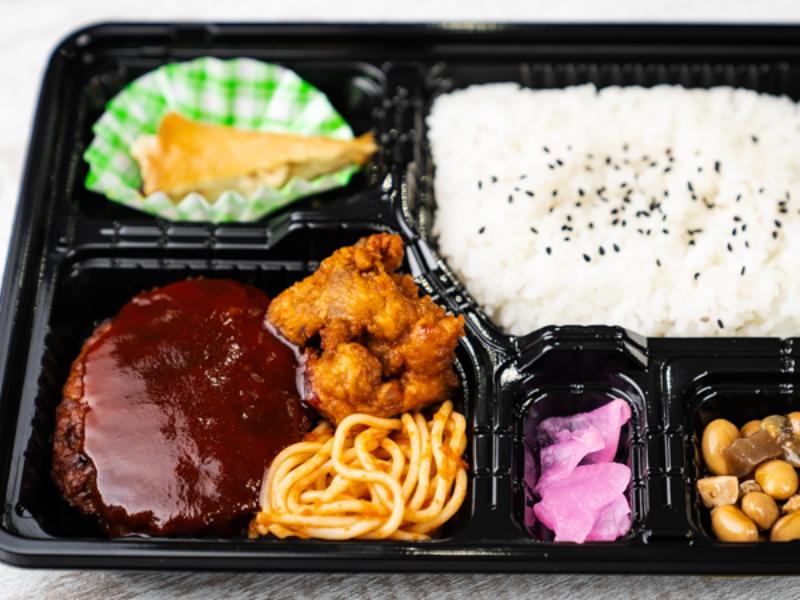 デミグラスソースのハンバーグ弁当