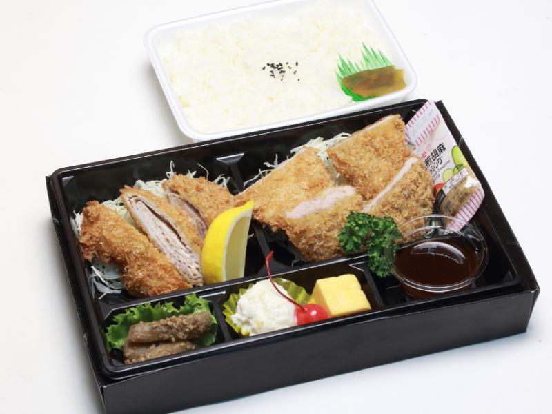 ヒレ２枚とミルフィーユかつ弁当