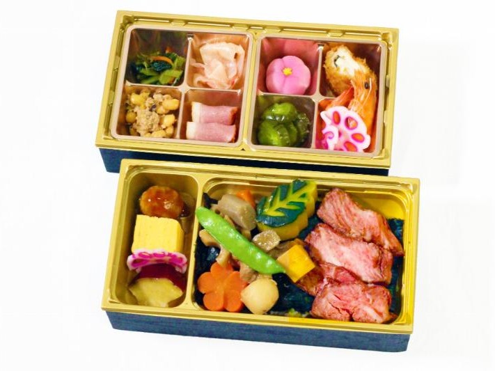 【280mlペット茶付き】特選4等級【黒毛和牛】ステーキ高級海苔弁当と11種の副菜【幕ノ内弁当】