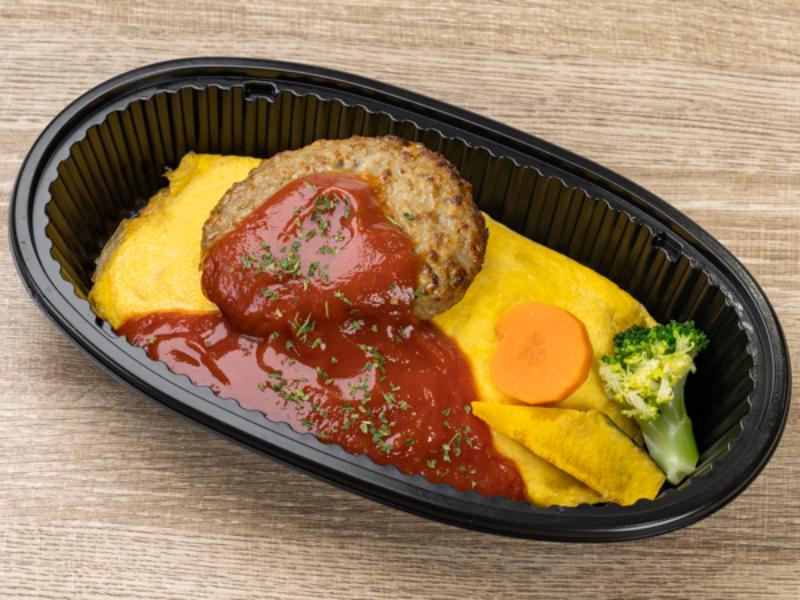 【特製トマトケチャップソース】オムライス＆ハンバーグ