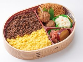 黒豚そぼろの二色弁当