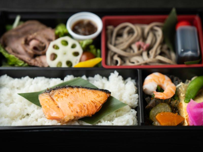 太打ち蕎麦膳〜葡萄牛ローストビーフと銀鮭幽庵〜