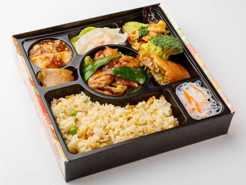 回鍋肉と野菜玉子弁当