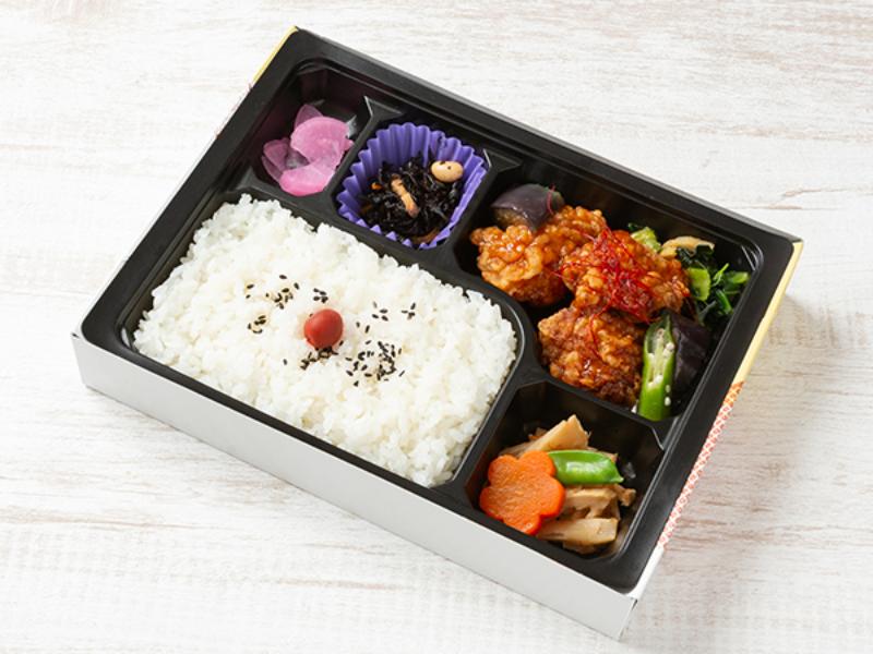 唐揚げゴマ醤油和え弁当