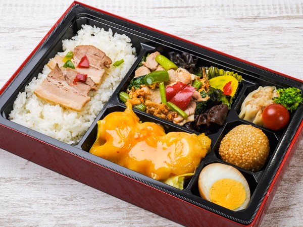 【贅沢！】エビマヨ＆木須肉ダブル弁当