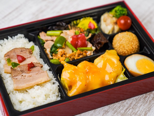 【贅沢！】エビマヨ＆木須肉ダブル弁当