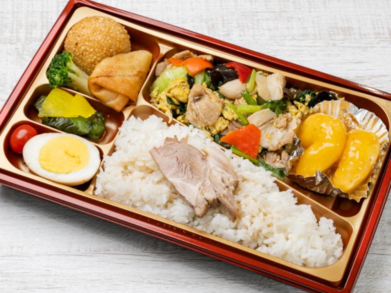 木須肉＆エビマヨ弁当