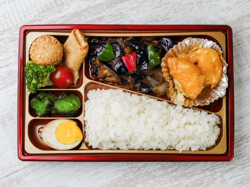 麻婆ナス＆エビマヨ弁当